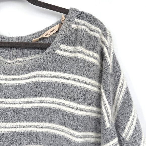 Soft Surroundings Margulies Sweater Zip Back Tunic Sweater Woman’s size XL gray - Picture 2 of 10